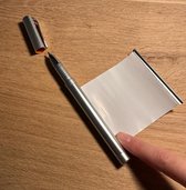 Spiekpen/Bannerpen - Pen - Uittrekbaar papier - Grijs - Balpen