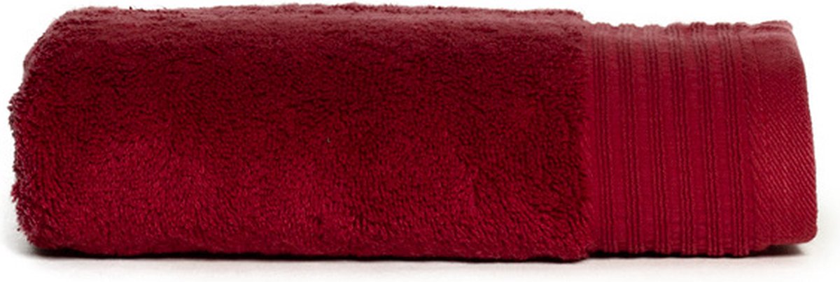 The One Towelling Deluxe Handdoek - 100% Zacht Katoen - Hoog absorptievermogen - 50 x 100 cm - Burgundy