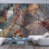 Fotobehangkoning - Behang - Vliesbehang - Fotobehang Tegels - Pavement Tiles (Colourful) - 200 x 140 cm