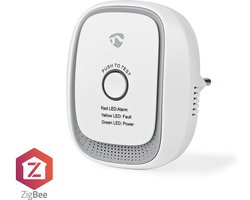 Nedis SmartLife Gasmelder – Detecteert aardgas (methaan) – Voldoet aan EN50194 – 75 dB – Testknop