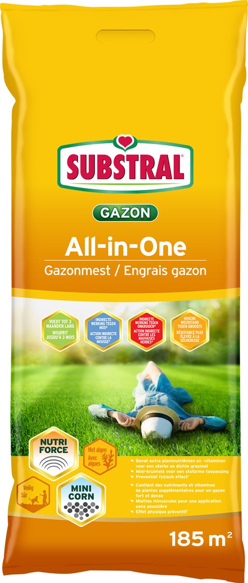 Substral Gazonmest All-in-One 185m²
