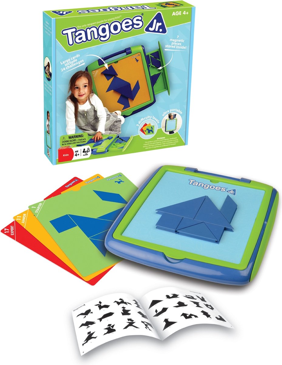 SmartGames - Tangoes Jr - kinderpuzzel - 120 opdrachten - Tangram