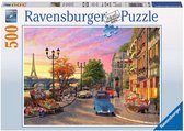 Ravensburger puzzel Avondsfeer in Parijs - Legpuzzel - 500 stukjes