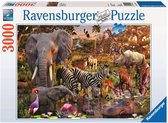 Ravensburger Puzzle 3000 p - Animaux du continent africain