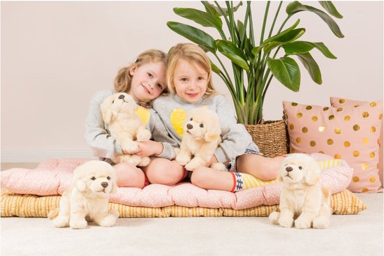 Hermann Teddy Knuffeldier hond Golden Retriever - pluche - premium knuffels - blond/beige - 25 cm van Hermann Teddy — afbeelding 4