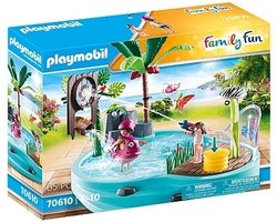 foto van PLAYMOBIL Family Fun Leuk zwembad met watersplash - 70610