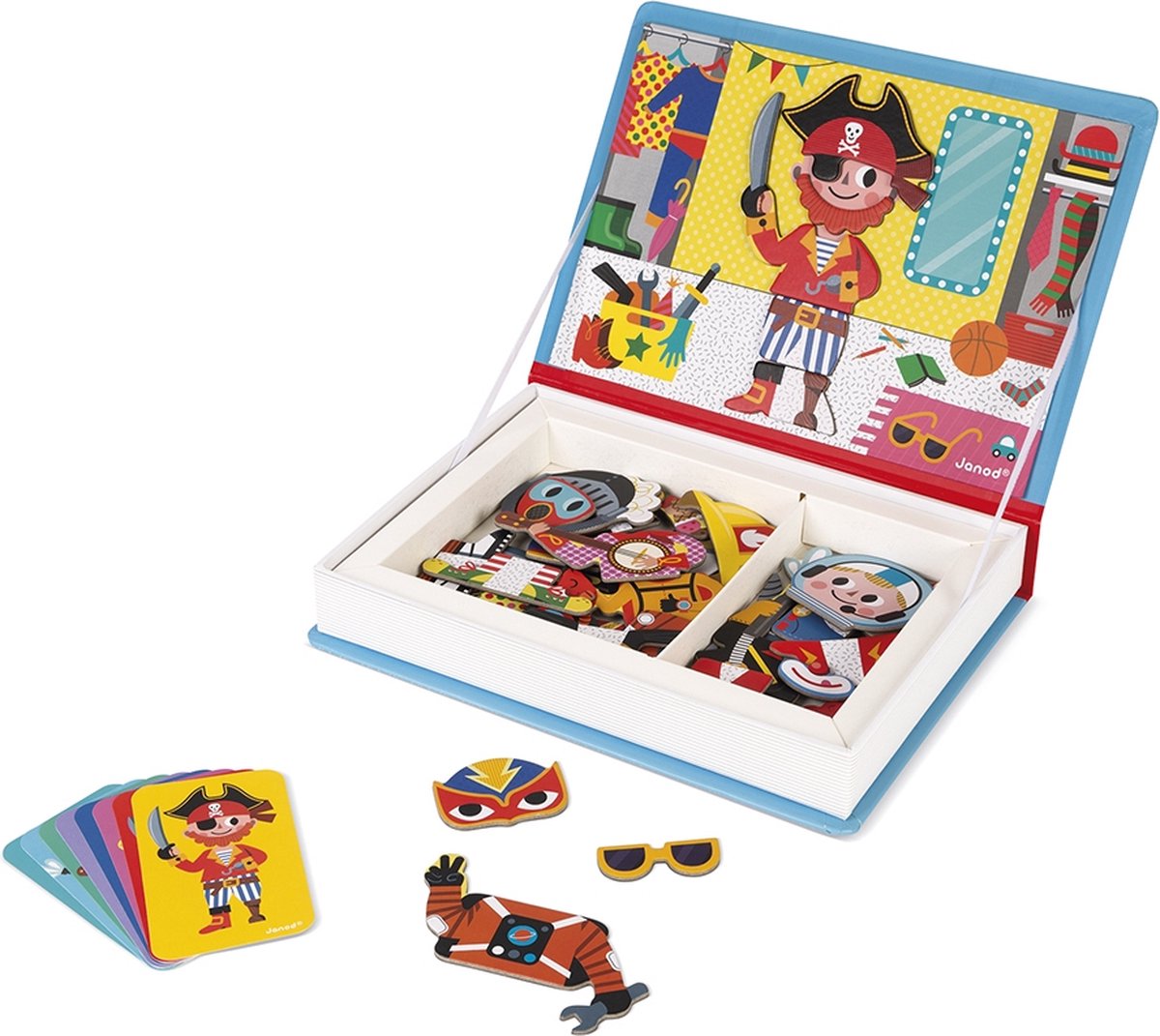 Janod - Magnetibook - Verkleedfeest Jongens - Magneetboek Speelset — afbeelding 5