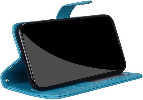 Coque LuxeBass adaptée pour Samsung Galaxy S8 Plus - Etui livre avec fentes pour cartes - Etui turquoise pour téléphone portable - Etui téléphone - Etuis téléphone