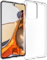 Siliconen Back Cover hoesje geschikt voor Xiaomi Redmi Note 12 5G | TPU Case Backcover Softcover hoes | Beschermhoes bescherming voor Achterkant | Transparant