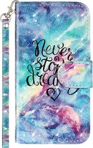 Couverture de livre avec impression adaptée au Samsung Galaxy S21 FE - étui pour téléphone portable Dreaming Universe - couverture de téléphone - housses de téléphone