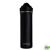 Bol.com The Verge - Luxe RVS Thermosbeker / Drinkfles – BPA en Lekvrij – 650 ML - Waterfles met Rietje – Dubbelwandige isolatie ... aanbieding