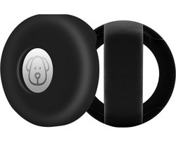 Halsbandhouder voor AirTag Kat Hond - Size halsband 2 - 3 CM - Alleen geschikt voor Apple Air Tag - Houder voor GPS Tracker Kat & GPS Tracker Hond - Tracker kat / Hond - Airtag halsband kat - Zwart - Exl. Apple Airtag