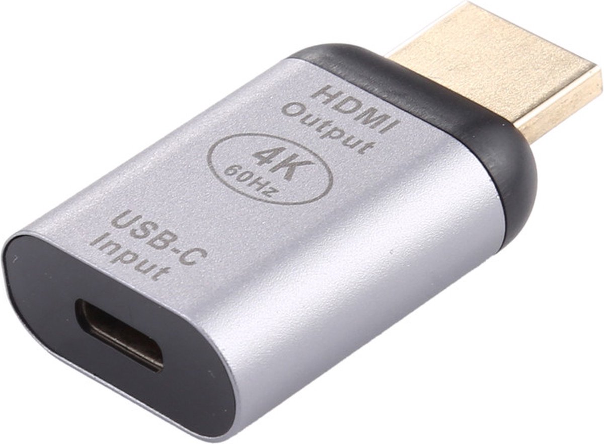 HDMI 4K naar USB-C adapter - connector kabel - Grijs - Provium