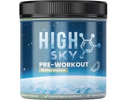 Highsky Pre Workout - Watermeloen - Energie voor Training - Pre-Workout - 300 gram - 30 Servings