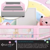 KESSER® bedhekje - Kinderbedhek - Bedhek - Babybedhek Valbeveiligingsbed voor Bed & boxspring - 200 cm, Roze