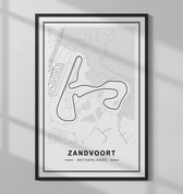 Formule 1 Zandvoort Nederland Circuit Track Poster Muur Decoratie Schilderij - Formaat 70 x 50 cm