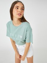 Koton 3SAL10116IK Kinderen Vrouwen T-shirt Single - Grün - S