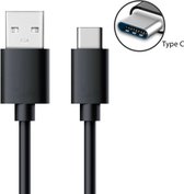 USB C kabel - voor Samsung - 1m - USB-C naar USB oplaadkabel - datakabel - zwart