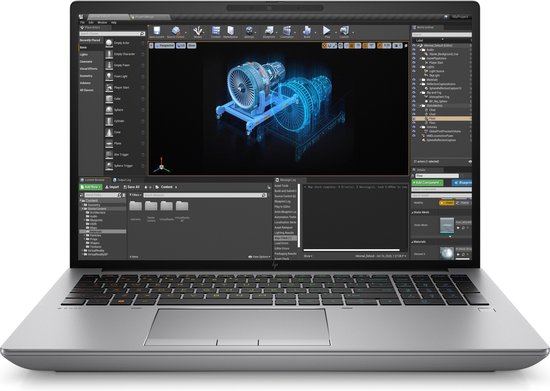 ZBook Fury 16 G10 Mobile Workstation PC - Wolf Pro Security Edition - 16" WUXGA beeldscherm - Windows 11 Pro - Intel® Core™ i9 - 32GB RAM - 1TB SSD - NVIDIA® RTX™ A2000