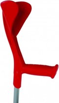 Aluminium kruk | In hoogte verstelbaar | rode kleur