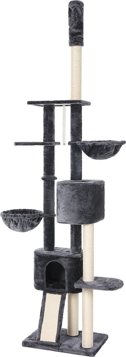 Krabpaal – Met ligweide en grot – Extra hoog – rookgrijs