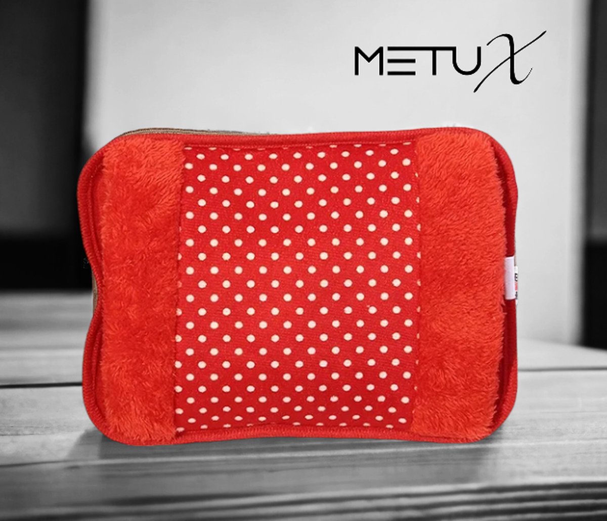 Goedkoopste MetuX® - Elektrische Handwarmer Kruik - Warmwater Kruik - Handwarmer - Handenwarmer - Babykruik - Draadloos en oplaadbaar - Handwarmers Herbruikbaar - Kruik Elektrisch - Elektrische Kruik Met Handwarmer Rood Warmwaterkruik - Rood