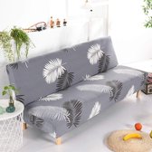 Armless Sofa Cover Stretch Futon Cover Elastische stof bedrukte bank Covers Universal Fitted Volledige vouwbank Bed Slipcover Meubelbekledingsbeschermer
