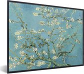 Fotolijst incl. Poster - Van Gogh - Amandelbloesem - Oude meesters - Kunst - Vintage - 40x30 cm - Posterlijst