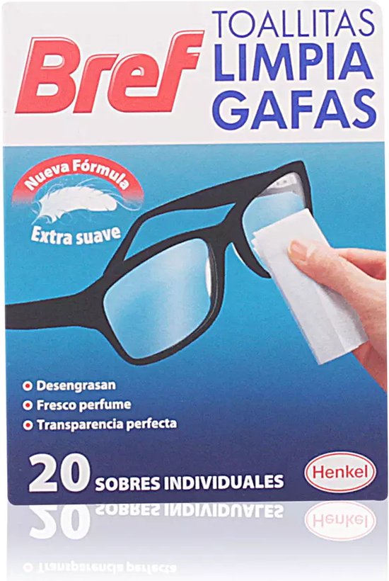 BREF toallitas limpiagafas 20 uds