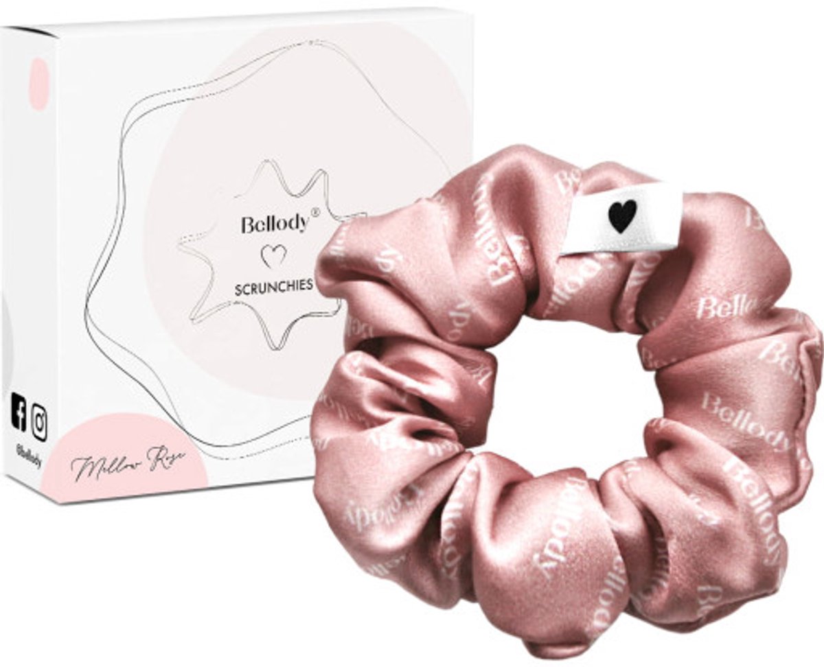 Haarband Bellody Original Silk Scrunchies Mellow Rose