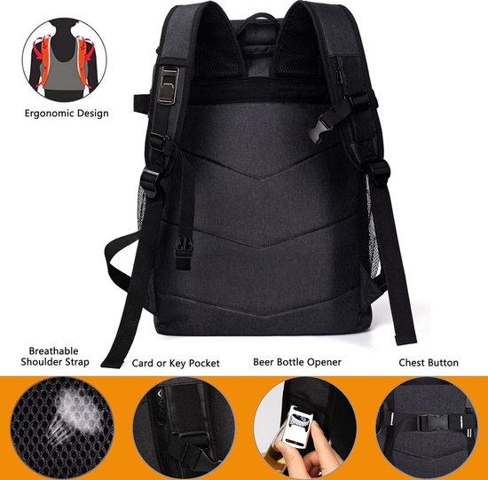 Koeltas, boodschappentas, picknicktas, thermische tas met isolatie, geïsoleerde tas koeltas voor kamperen, picknick, voedseltransport, winkelen van KOEL — afbeelding 5