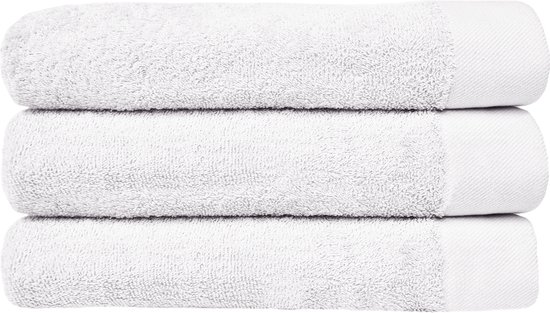 HOOMstyle Handdoeken Set Avenue - 70x140cm - 3 stuks - Hotelkwaliteit - 100% Katoen 650gr - Wit