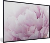 Photo encadrée - Gros plan d'un cadre photo pivoine rose noir 90x60 cm - Affiche encadrée (Décoration murale salon / chambre)
