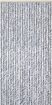 Rideau anti-mouches Queue de chat Kynast - 90x200 cm - Gris / Blanc