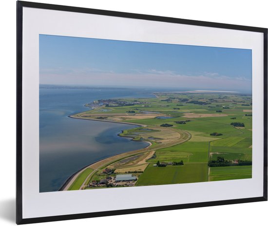 Fotolijst incl. Poster - Texel - Zee - Gras - 60x40 cm - Posterlijst