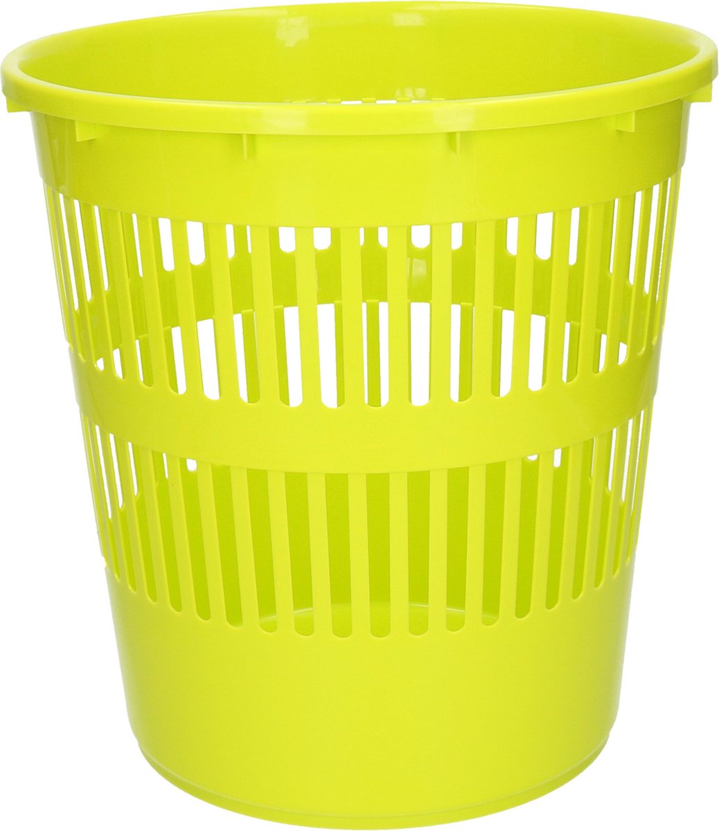 Goedkoopste Plasticforte Afvalemmer - 10 liter - 28 cm - kunststof - groen - prullenmand
