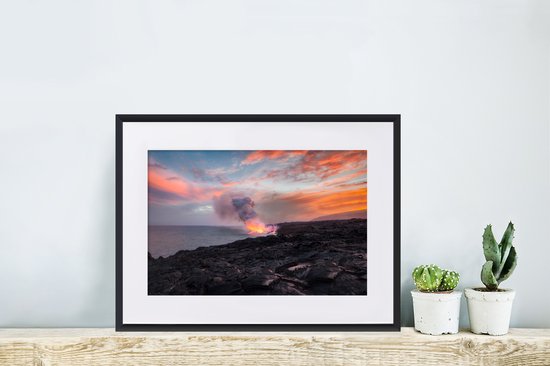 Volcan de Lava près de l'océan