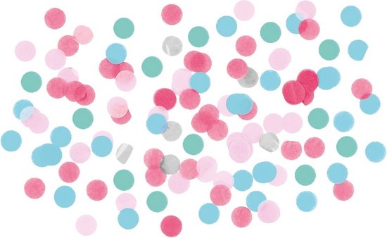 Foto: Confetti mix roze blauw groen 15 gram