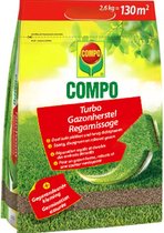 COMPO Turbo Gazonherstel - graszaden met extreem snelle werking - voor het herstel van kale plekken in het gazon - voor een heel snel zichtbaar resultaat - zak 2,6 kg (130 m²)