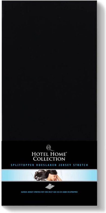 The Luxury Home Collection - Split Topper Hoeslaken - Luxe Comfort - Duurzaam - Zwart - 160x200/210/220