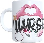 Koffie beker - thee mok - verpleegster - nurse - verpleging