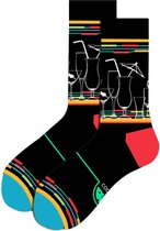 Cocktail sokken met diverse Glazen - Dames/Mannen sokken maat 40-45 - Leuk cadeau voor Barman, Horeca Personeel & Cocktail liefhebbers