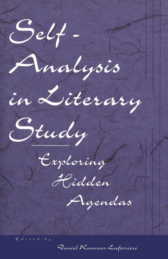 Literature and Psychoanalysis- Self-Analysis in Literary Stu ... - cover