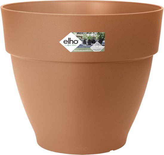 Elho Amiga Bloempot 47 Cm – Ronde Plantenbak Voor Binnen & Buiten, Duurzaam En Vorstbestendig, Gemaakt Van 100% Gerecycled Plastic 4 miniatura