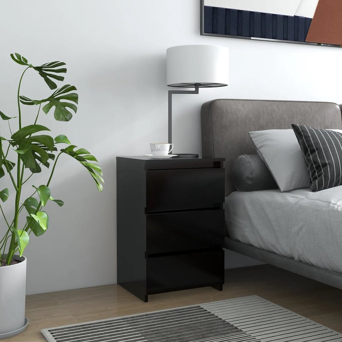 vidaXL Nachtkastjes 2 st 40x36x65 cm sonoma eikenkleurig, houten nachtkastje, slaapkamerkast, bijzettafel, telefoonkast, opbergkast, accenttafel