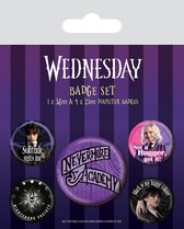 Wednesday: Nevermore - Badge Pack