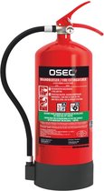 OSEC Schuimblusser 6 liter ECO Engels en Nederlands etiket - brandblusser - brandblusapparaat - blusapparaat - brandveiligheid - brandbeveiliging