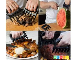 *** Meat Claws - Vleesklauwen - Messen - Barbecue Kookgerei – BBQ Accessoires – Barbeque Accesoires - Kookgerei - 2 Stuks - van Heble® ***