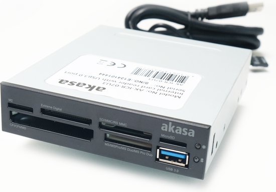 Akasa AK- ICR-07U3 3,5'' Interne 6 Porto USB2. 0 Lecteur de carte/USB3. 0  Porto | bol.com