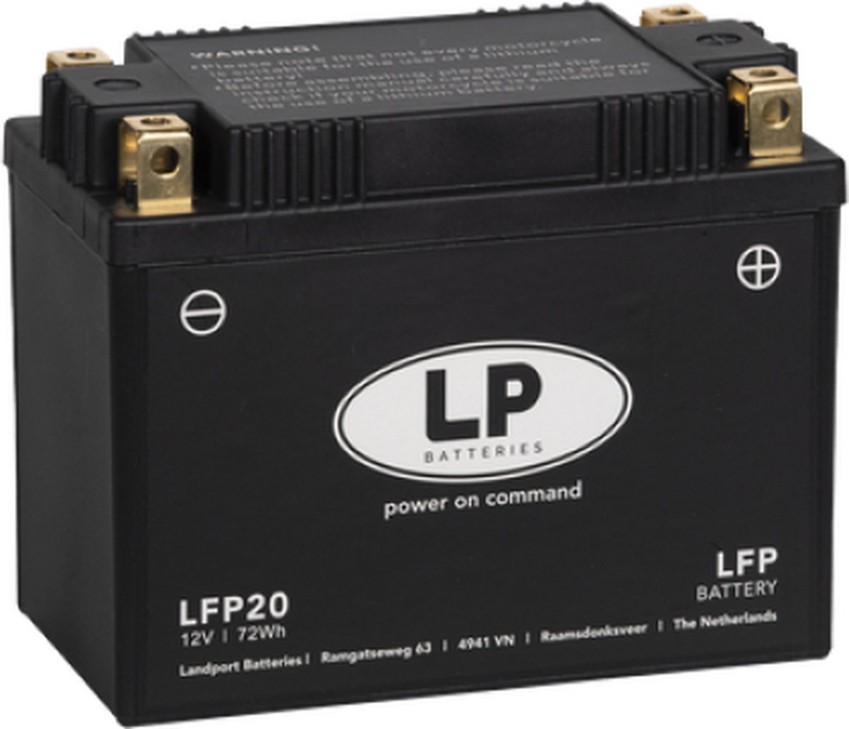 LANDPORT (LP) LFP20 12 VOLT 72,0 WH LITHIUM LIFEPO4 MOTOR ACCU